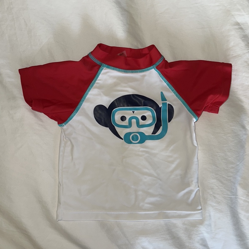 Worn once, Appaman True Red Rashguard - Picture 4 of 6